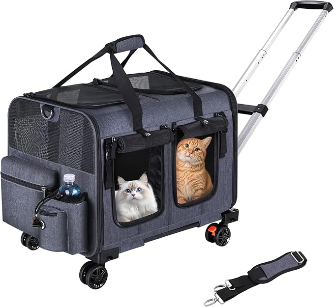 Cat Carrier for 2 Cats, Cat Carrier by GROXKOX