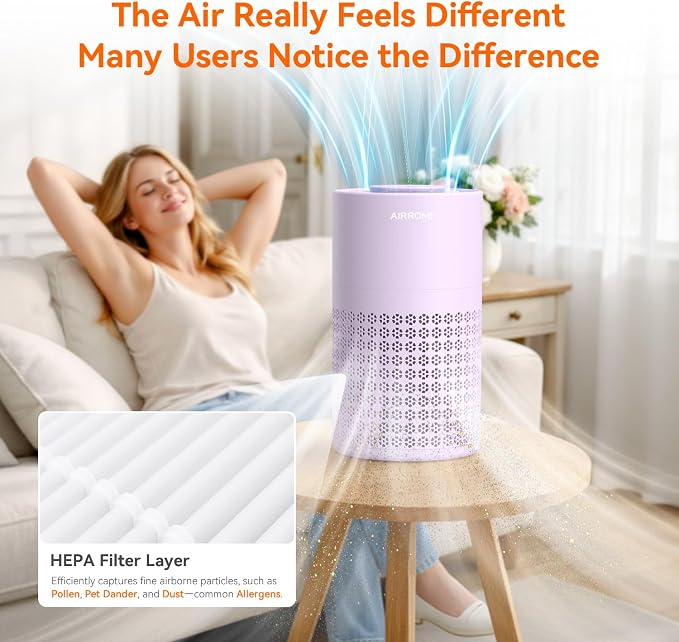 AIRROMI Air Purifier for Bedroom - Image 8