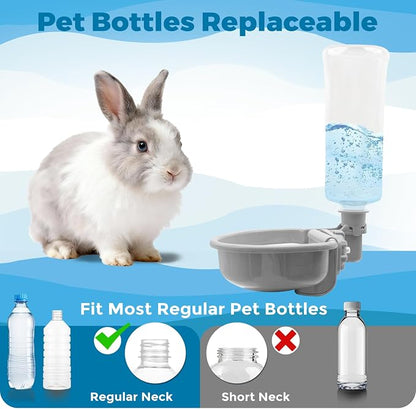 VANNON 23oz Pet Water Bottle, Gravity Dog Water Bowl Dispenser - Image 2
