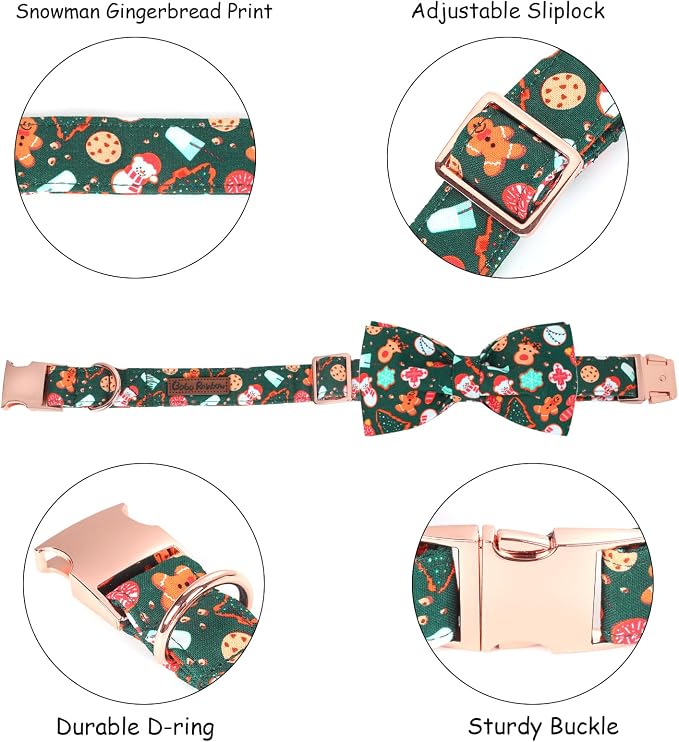 Christmas Dog Collar, Cute Winter Holiday Collars - Image 2