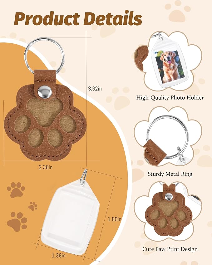 Seyaa Pet Memorial Gifts for Dog Owner Lovers, Dog Hair Storage Keychain - Image 5