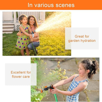 Dog Wash Hose, 8 Way Spray Pattern Garden Hose Nozzle - Image 6