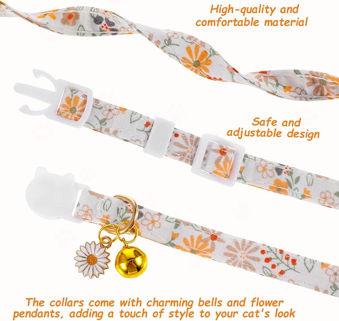 2 Pack Cotton Breakaway Cat Collars - Image 7