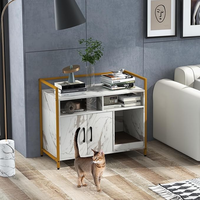Giantex Cat Litter Box Enclosure - Image 7