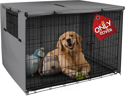 Explore Land Dog Crate Cover Heavy Duty Polyester Pet Kennel Sunshade Universal by ExploreLand