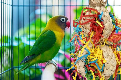 2PCS Bird Foraging Toys, Parrot Shredding Chewing Shredder Hanging Toys - Image 2