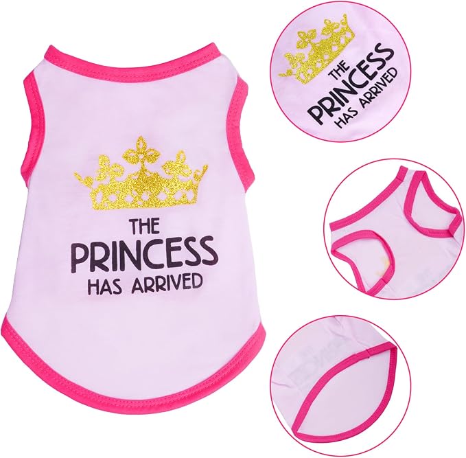 4 Pack Dog Shirts Summer Printed Puppy Clothes Cute Sleeveless Pet T Shirts Dog - Image 6