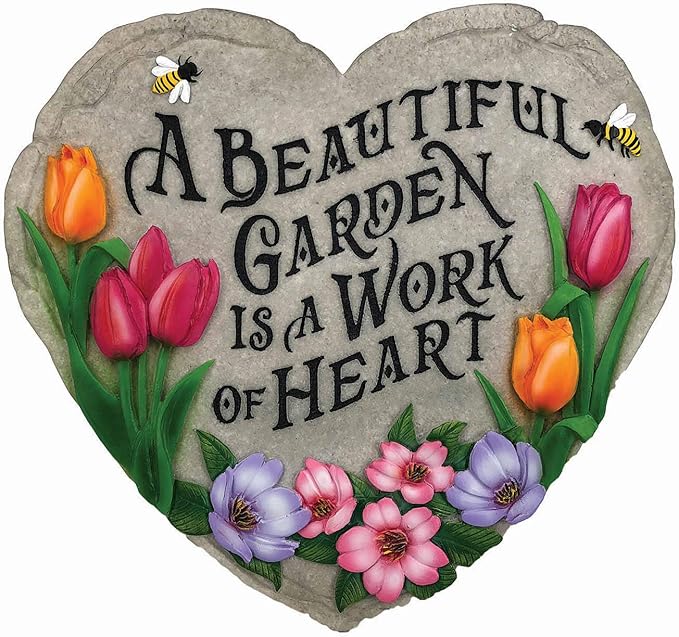 Spoontiques - Garden Décor - Beautiful Garden Stepping Stone - Decorative Stone by Spoontiques