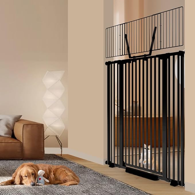 67" High Extra Tall Cat Gate for Doorway, 29.5-49.21" Extra Wide Pet Gate - Image 7