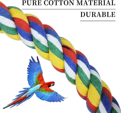 WishLotus Bird Swing, Cotton Rope Swing - Image 4