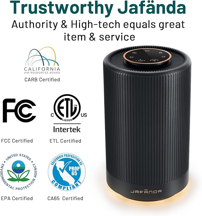 Jafanda Air Purifiers for Home Bedroom, True HEPA 13 Coverage 450 sqft - Image 6