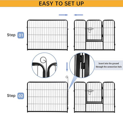 BestPet | Dog Playpen | 24 Inch, 24 Panels | Heavy Duty Metal Pet Exercise Pen - Image 6