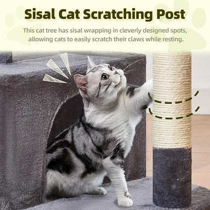 Taoqimiao MS043G Cat Tree, 32.2-Inch Cat Tower - Image 4