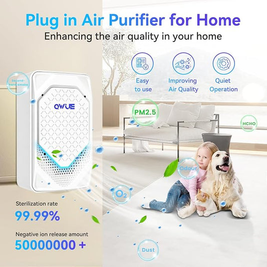 Plug in Air Ionizer 6-Pack, Negative Ion Air Purifier Plug In, Mini Filterless - Image 2