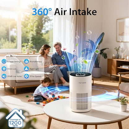 Air Purifiers for Bedroom Home up to 1200Ft², Small Air Purifier for Bedroom - Image 3