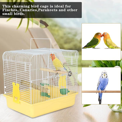 Small Bird Cage, Lightweight for Parakeets, Hanging for Parrot, Travel for - Image 5