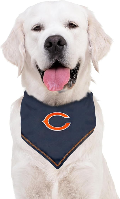 Pets First NFL Chicago Bears TIE Bandana, Large/X-Large. Dog Cat Scarf Bib - Image 5