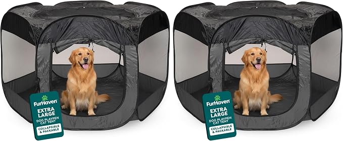 FurHaven Portable Pet Playpen for Dogs & Cats, Extra Large Indoor Kitten by FurHaven