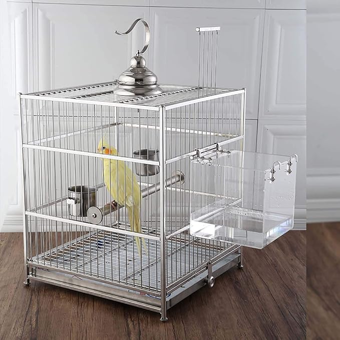 Hanging Bird Bath Cube Bird Bathtub Bath Shower Box Bowl Cage Accessory - Image 6