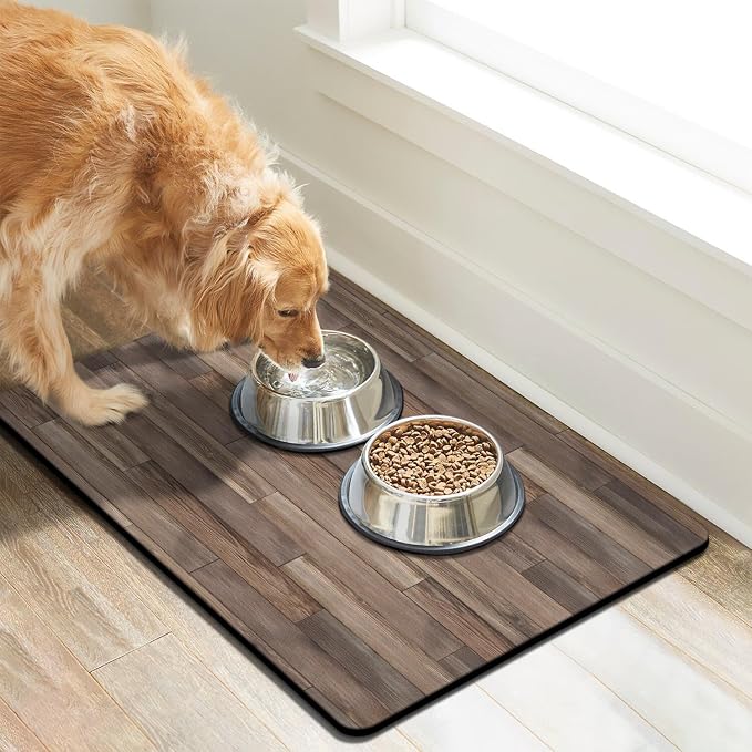 Pet Feeding Mat for Floors Waterproof Dog Mat for Food and Water Absorbent - Image 7