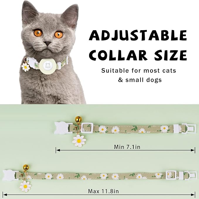 Airtag Cat Collar, JXFUKAL Kitten Collar Breakaway - Image 2