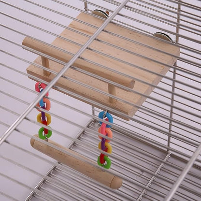 Parrot Climbing Ladder, Bird Wooden Playground - Image 3