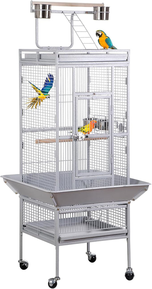 Nova Microdermabrasion 61 Inches Large Bird Cage Play Top Parrot Cockatiel by NovaMicrodermabrasion