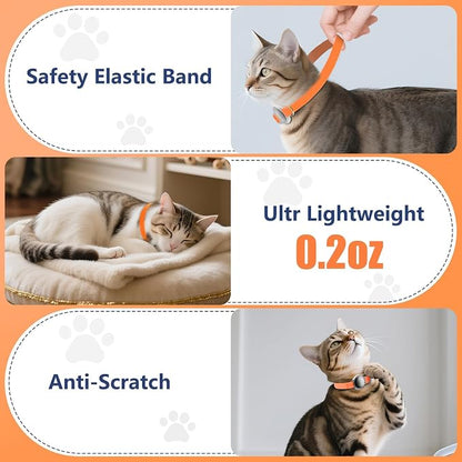 AirTag Cat Collar, Ultra Elastic Cat Tracker Collar, Airtag Holder Compatible - Image 6