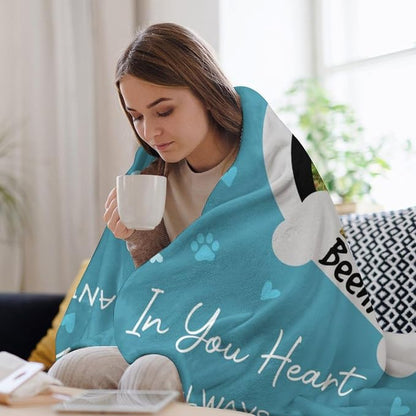 Personalized Paw Print Dog Blanket - Image 4