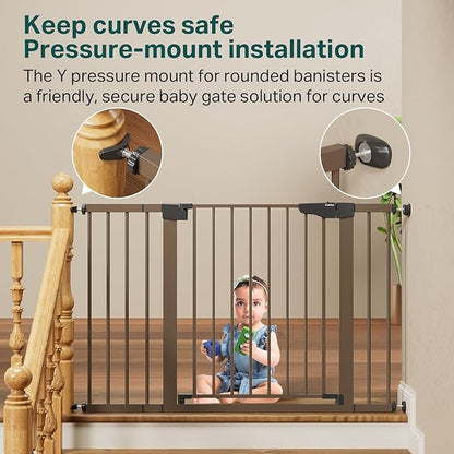 Cumbor 29.7-48" Baby Gate for Stairs, Mom's Choice Awards Winner-Dog Gate for - Image 5