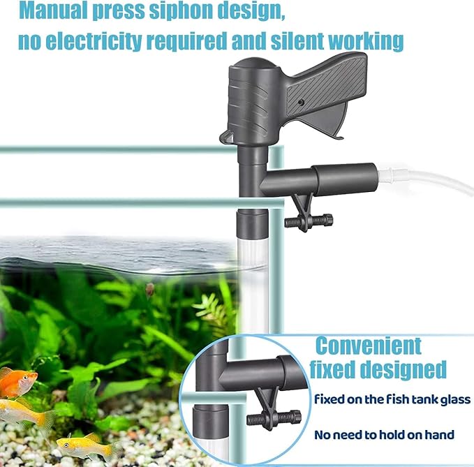 Aquarium Gravel Cleaner Siphon Fish Tank Vacuum Cleaner - Image 4