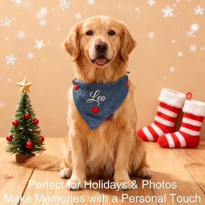 Custom Embroidered Dog Bandana Personalized - Image 7