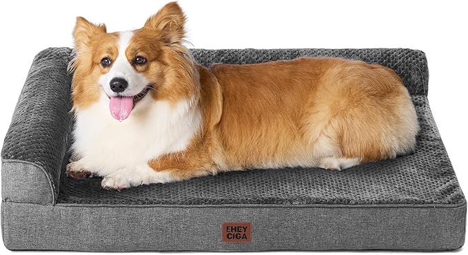 EHEYCIGA Large Dog Bed Memory Foam by EHEYCIGA
