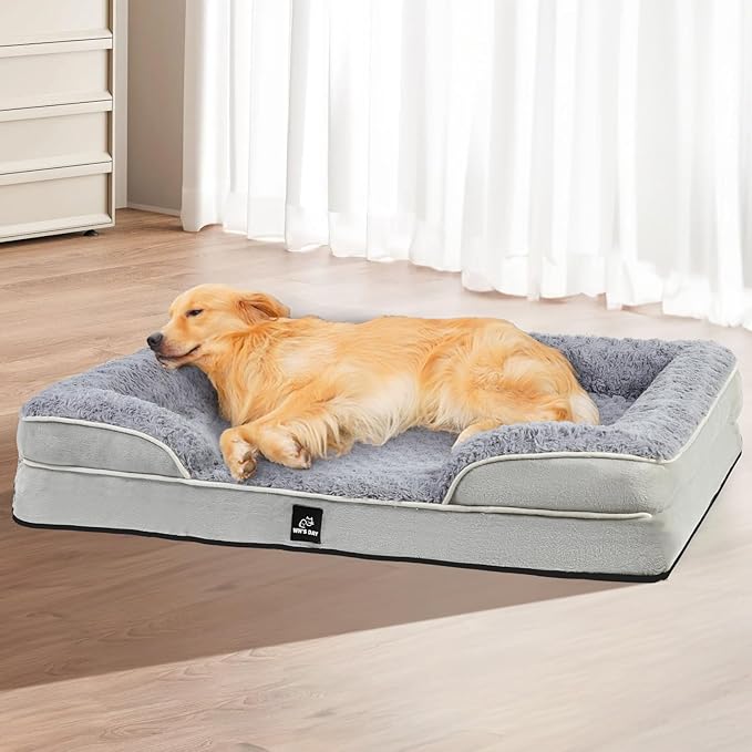 Orthopedic Dog Bed for Large Medium Sized, Washable Memory Foam Large Dog Bed - Image 8
