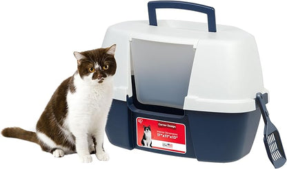 IRIS USA Corner Cat Litter Box Enclosure by IRISUSA