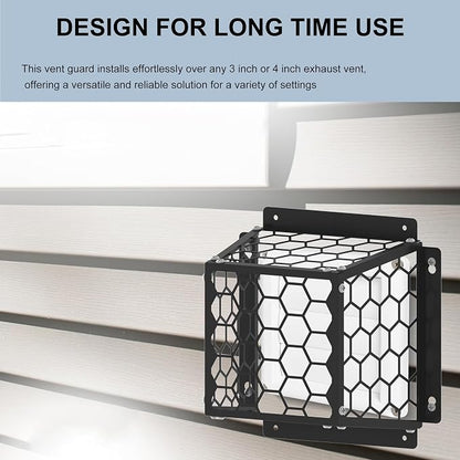 Universal Dryer & Exhaust Vent Bird Guard Heavy Duty Steel Animal Proof Cover - Image 5