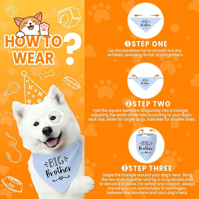 Big Sister&Baby Security in Training Dog Bandana, Dog Bandanas - Image 4