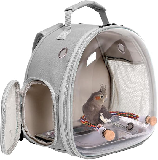 Small Bird Travel Backpack Carrier Cage, Backpack to Transport Backpack Carrier by halinfer