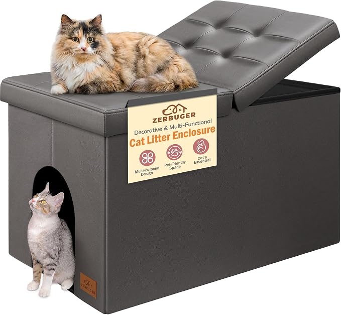 Cat Litter Box Enclosure Furniture by Zerbuger