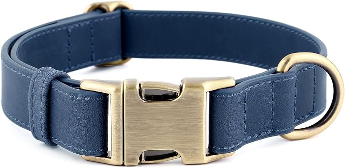 Plutus Pet Genuine Leather Dog Collar – Adjustable Pet Collar by PLUTUSPET