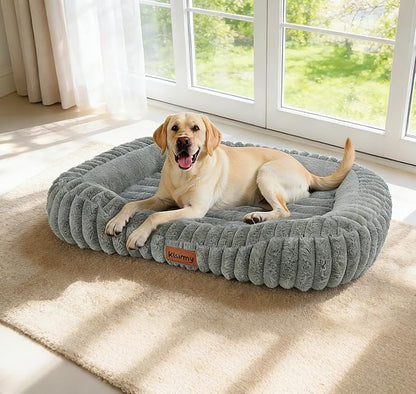 Orthopedic Dog Bed for Large Dogs, Comfort-Sided Calming Pet Bed by Unknown