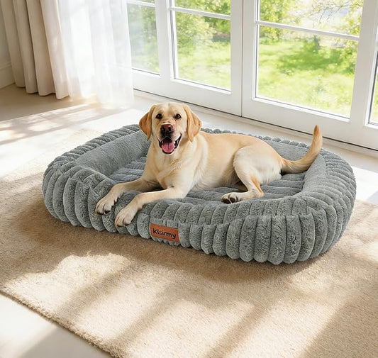 Orthopedic Dog Bed for Large Dogs, Comfort-Sided Calming Pet Bed by Unknown
