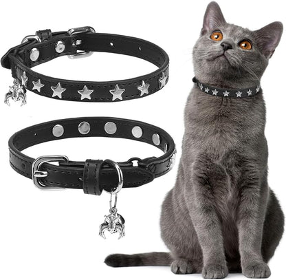 EXPAWLORER Halloween Leather Cat Collar by EXPAWLORER