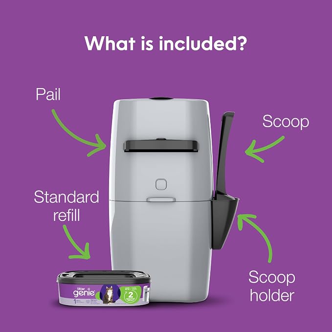 Litter Genie Standard Pail | Cat Litter Box Waste Disposal System - Image 2