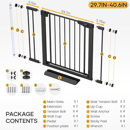 Cumbor 2 Pack 29.7-40.6" Baby Gate - Image 9