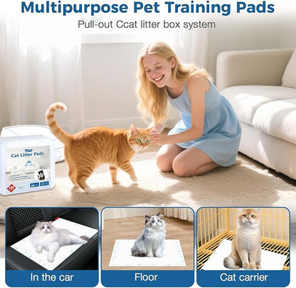Cat Pads 50 ct Super Absorbent Pet Pee Pads Compatible - Image 5