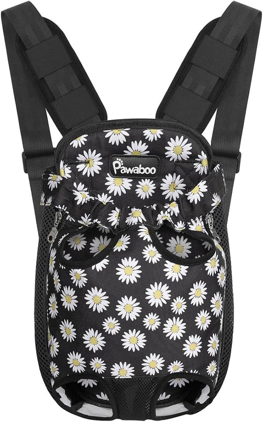 Pawaboo Pet Carrier Backpack, Adjustable Pet Front Cat Dog Carrier Backpack by Pawaboo
