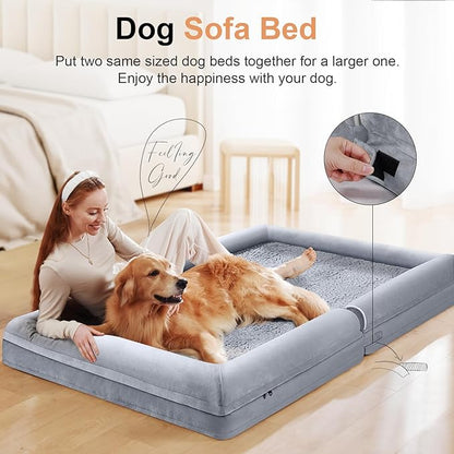 Large Dog Bed Orthopedic Washable: Beds Bolster XL Bed Big XLarge Dogs Memory - Image 3