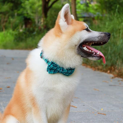 Faleela Soft &Comfy Bowtie Dog Collar, Detachable and Adjustable Bow Tie Collar - Image 4