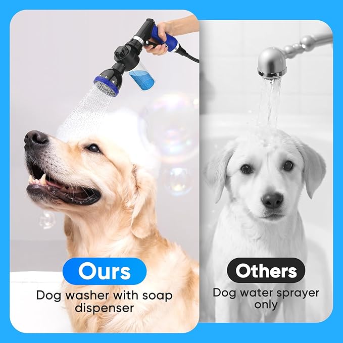Dog Shower Attachment Water Hose Nozzle Sprayer Set - Image 6